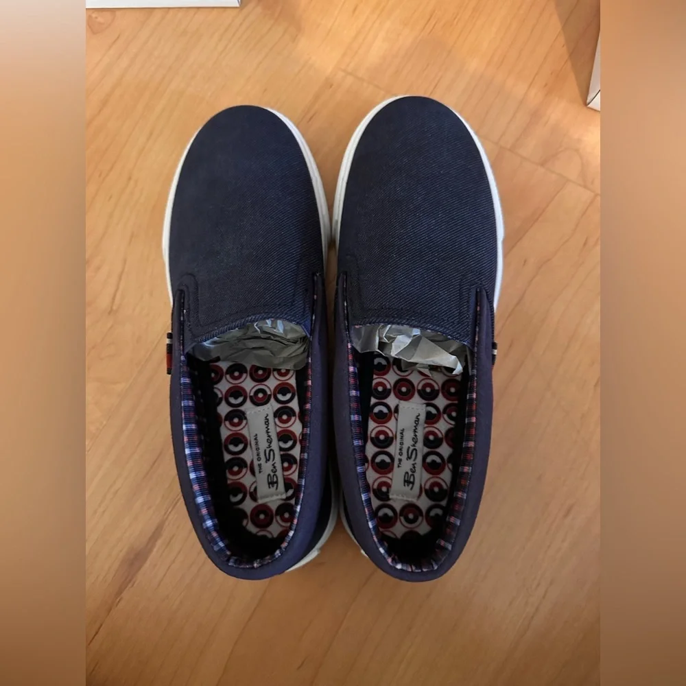 Ben Sherman Boy’s Jayme Slip on Sneaker in Navy| Size: 3